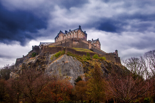 Edinburgh Castle Edinburgh Picture Board by Jack Biggadike