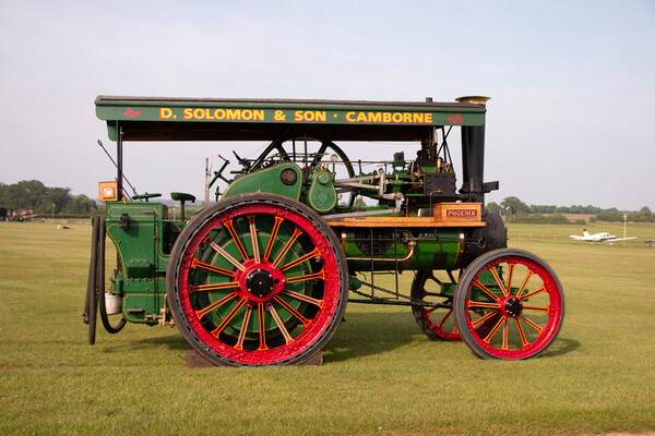 Clayton & Shuttleworth Traction Engine Picture Board by Jack Biggadike
