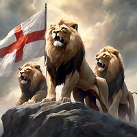 Three Lions Roar - St George's Cross