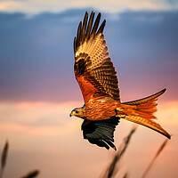 Red Kite Bird Dusk