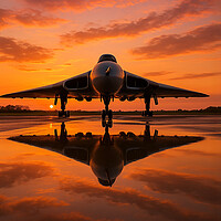 Avro Vulcan Bomber Sunset