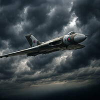 Avro Vulcan Bomber Stormy Skies