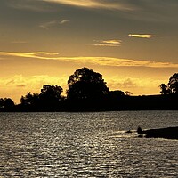 Buy canvas prints of Sunrise in Staffordshire, Blithfield Reservoir  by Dorin Budeanu
