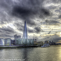 Buy canvas prints of View of the Shard and City Hall London by Andy Salter