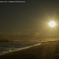 Buy canvas prints of Sunset over Brighton by Andy Salter