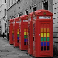 Buy canvas prints of Red Telephone Box by Andy Salter