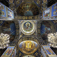 Buy canvas prints of Church of the Savior on Blood by Andy Salter