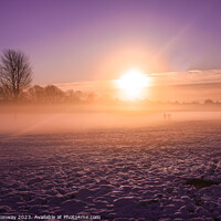 Buy canvas prints of Winter sunrise in East London by Bobby Conway