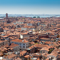 Buy canvas prints of A view of Venice overlooking the mainland by Sean Tobin