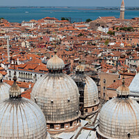 Buy canvas prints of A view of Venice, Italy, from the Campanile by Sean Tobin