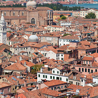 Buy canvas prints of A view of Venice, Italy, from the rooftops by Sean Tobin