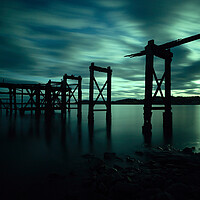 Buy canvas prints of Old pier by John Hulland