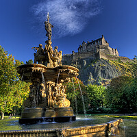 Buy canvas prints of Edinburgh Castle by John Hulland