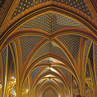 Buy canvas prints of Sainte-Chapelle vaulted roof by Alan Pickersgill