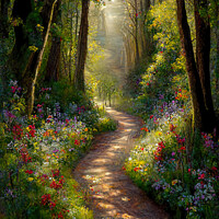 Buy canvas prints of Spring Woodland I by Harold Ninek