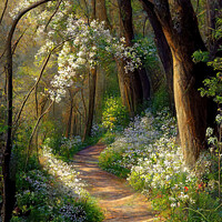 Buy canvas prints of Spring Woodland II by Harold Ninek