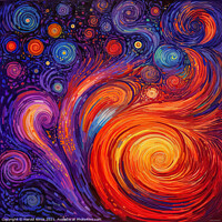Buy canvas prints of Cosmic Blaze by Harold Ninek