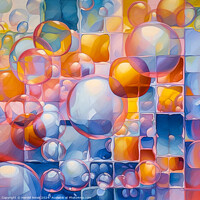 Buy canvas prints of Bubbles and Blocks by Harold Ninek