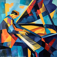 Buy canvas prints of Piano Man by Harold Ninek