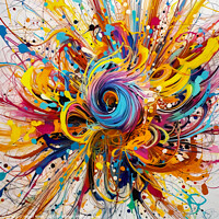 Buy canvas prints of Paint Explosion by Harold Ninek