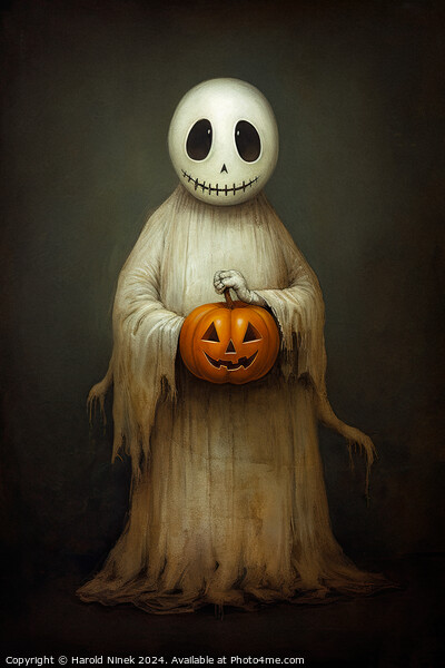 Halloween Ghost Picture Board by Harold Ninek