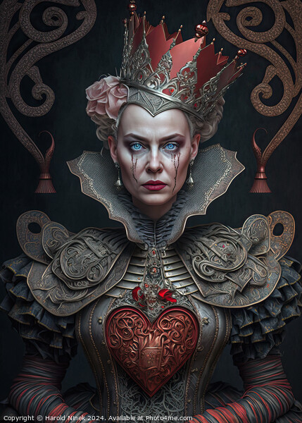 Queen of Hearts Picture Board by Harold Ninek