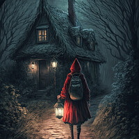 Buy canvas prints of Little Red Riding Hood by Harold Ninek