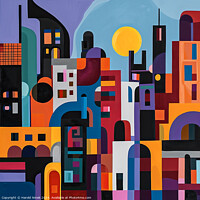 Buy canvas prints of City Sunrise by Harold Ninek