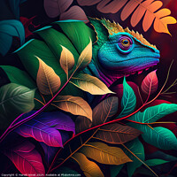 Buy canvas prints of Chameleon by Harold Ninek