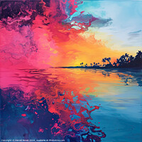 Buy canvas prints of Sunset in the Tropics by Harold Ninek