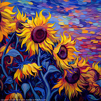 Buy canvas prints of Sunflowers by Harold Ninek