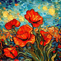 Buy canvas prints of Poppies in Bloom by Harold Ninek