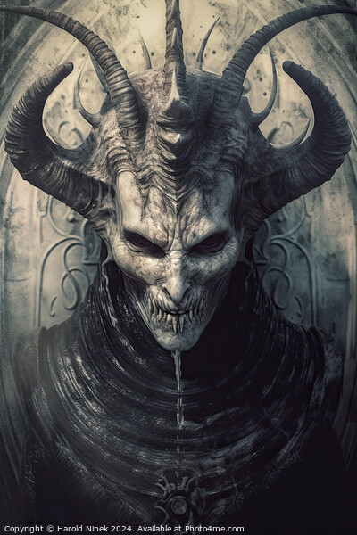 Horned Demon Picture Board by Harold Ninek