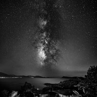 Buy canvas prints of Milky Way at Peloponnisos by Costas Kalamaras