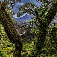 Buy canvas prints of Anglesey Barracks , Dinorwic quarry  by Mike McMahon