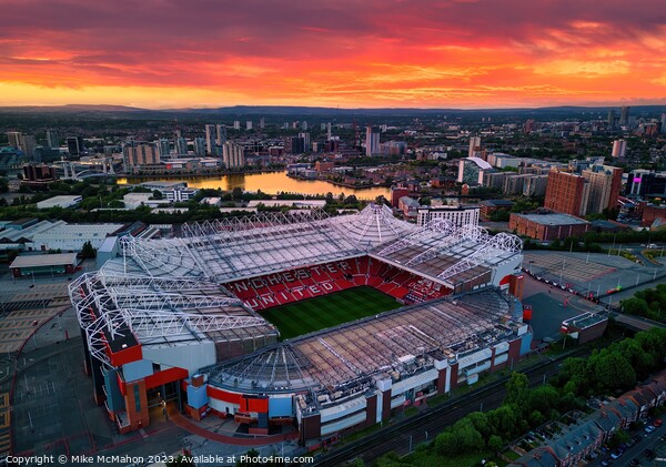 Old Trafford stadium , Manchester United football  Picture Board by Mike McMahon
