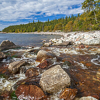Buy canvas prints of Old Woman Bay, Lake Superior by Dave Reede