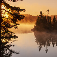 Buy canvas prints of Fenton Lake, Lake Superior Provincial Park by Dave Reede
