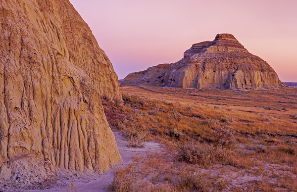 Castle Butte, Big Muddy Badlands Picture Board by Dave Reede