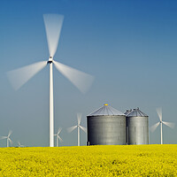 Buy canvas prints of wind turbines by Dave Reede