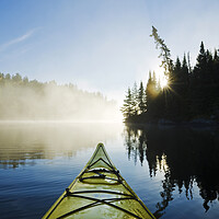 Buy canvas prints of Early Morning Kayak by Dave Reede