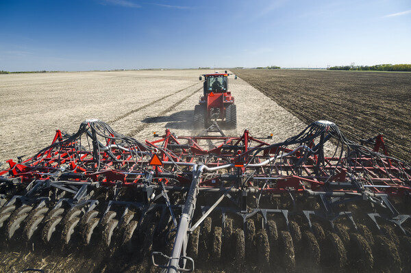 moving tractor and and air till seeder planting soybeans Picture Board by Dave Reede