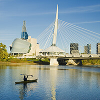 Buy canvas prints of Winnipeg Skyline by Dave Reede
