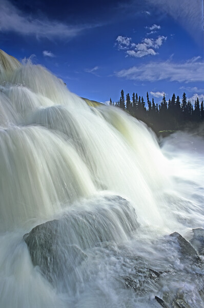 Pisew Falls along the Grass River Picture Board by Dave Reede