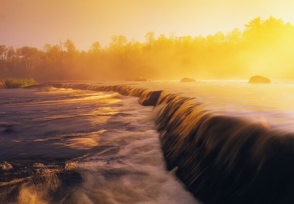 Rainbow Falls along the Whiteshell River Picture Board by Dave Reede