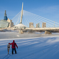 Buy canvas prints of Winnipeg Skyline by Dave Reede