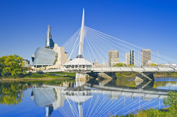 Winnipeg Skyline Picture Board by Dave Reede