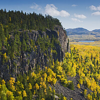 Buy canvas prints of autumn, Ouimet Canyon by Dave Reede