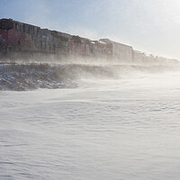 Buy canvas prints of Winter Wind Along the Railway by Dave Reede