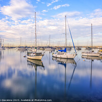 Buy canvas prints of Glass-Like San Diego Harbor by Joseph S Giacalone